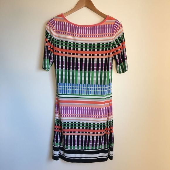 Eliza J Short Sleeve Jersey Shift Dress Crew Neck Short Sleeves Womens S… - Picture 3 of 7